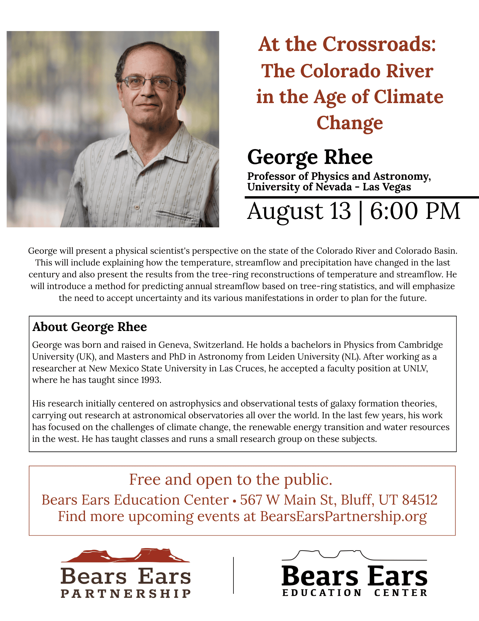 The Colorado River in the Age of Climate change