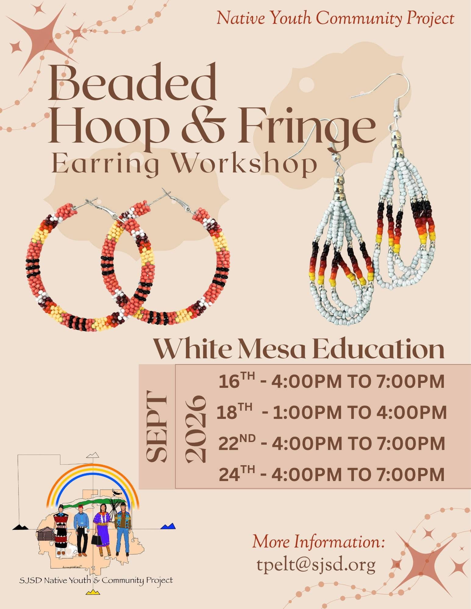 Beaded Hoop & Fringe Earring workshop