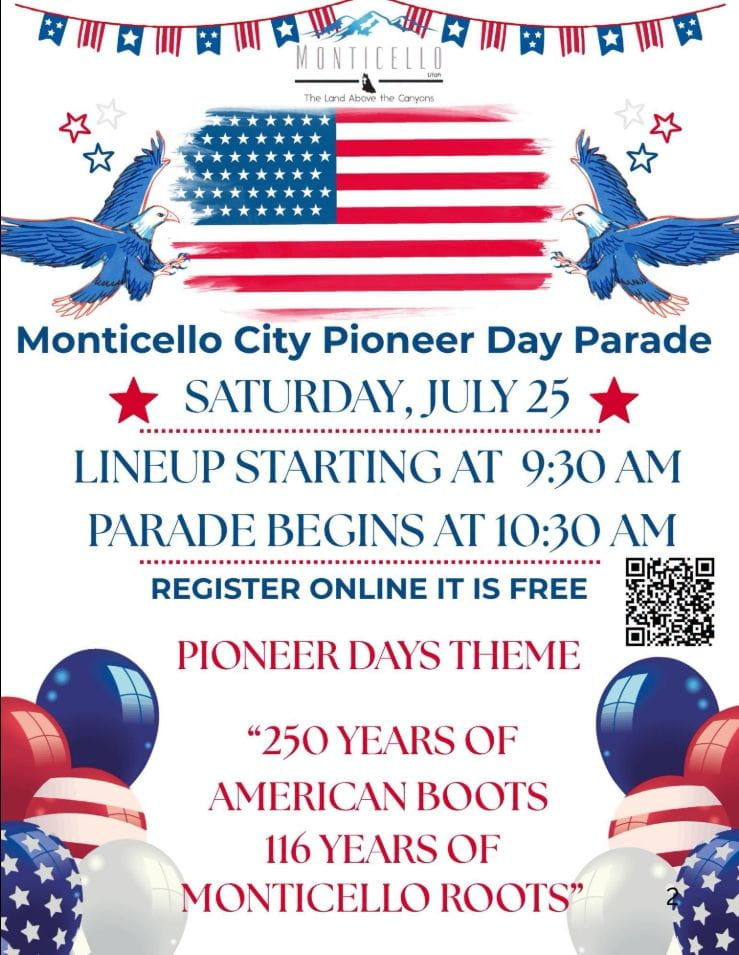 Saturday July 25th Celebrates Pioneer Days