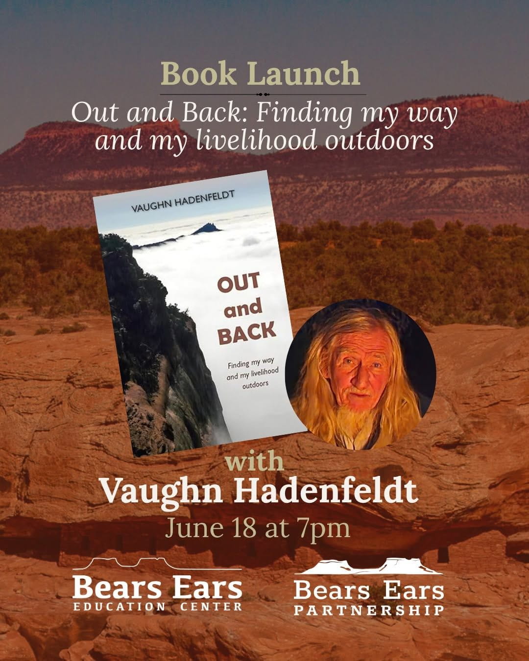 Book Launch Out and Back: Finding my way and my livelihood outdoors