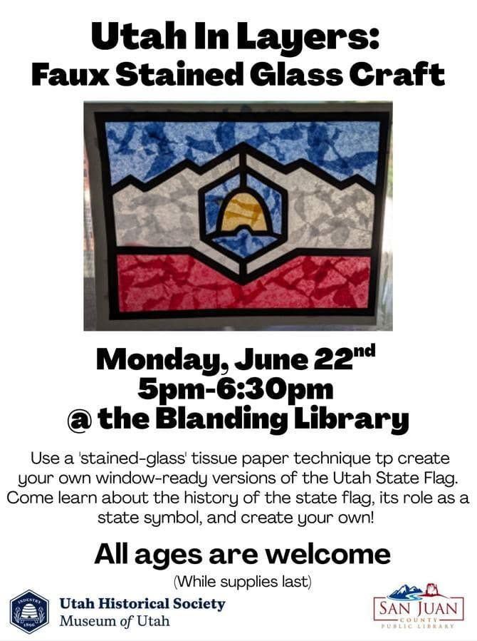 Blanding Library Faux Stained-Glass Craft