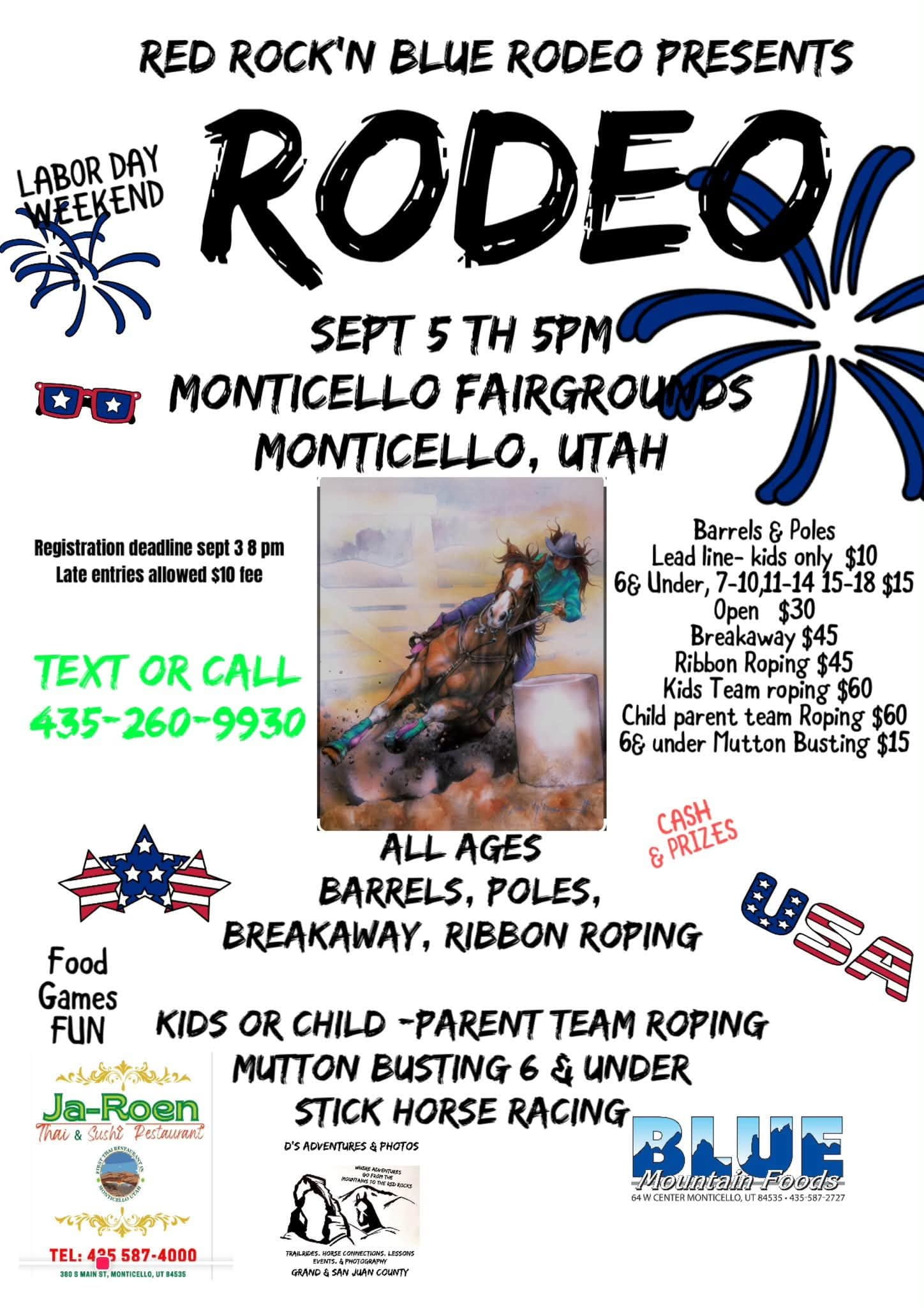 Labor day weekend Rodeo in Monticello 