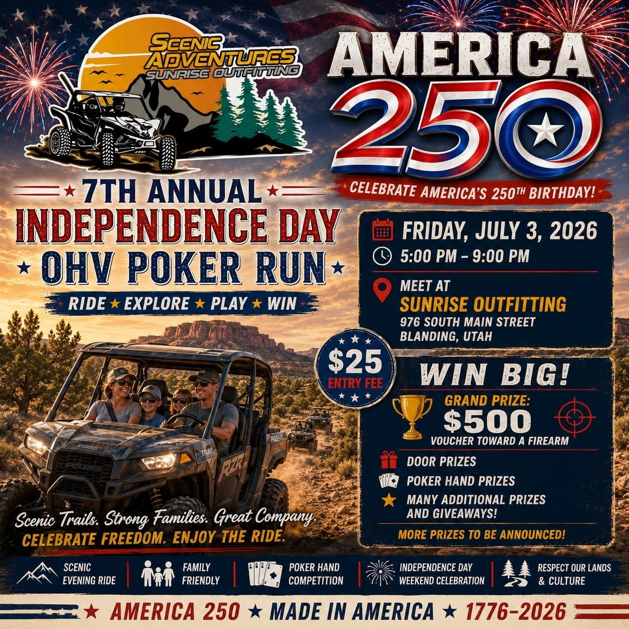 7th annual Independence Day OHV poker run 