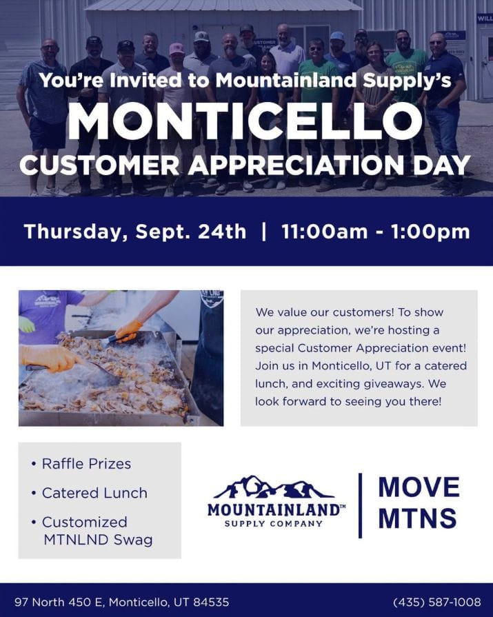 Monticello Mountainland Customer Appreciaiton day