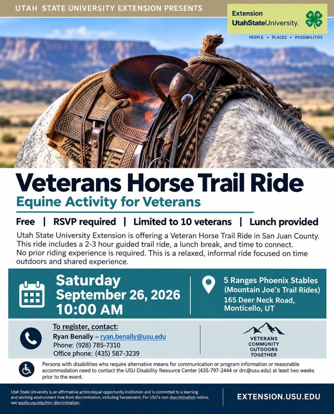 veterans horse trail ride