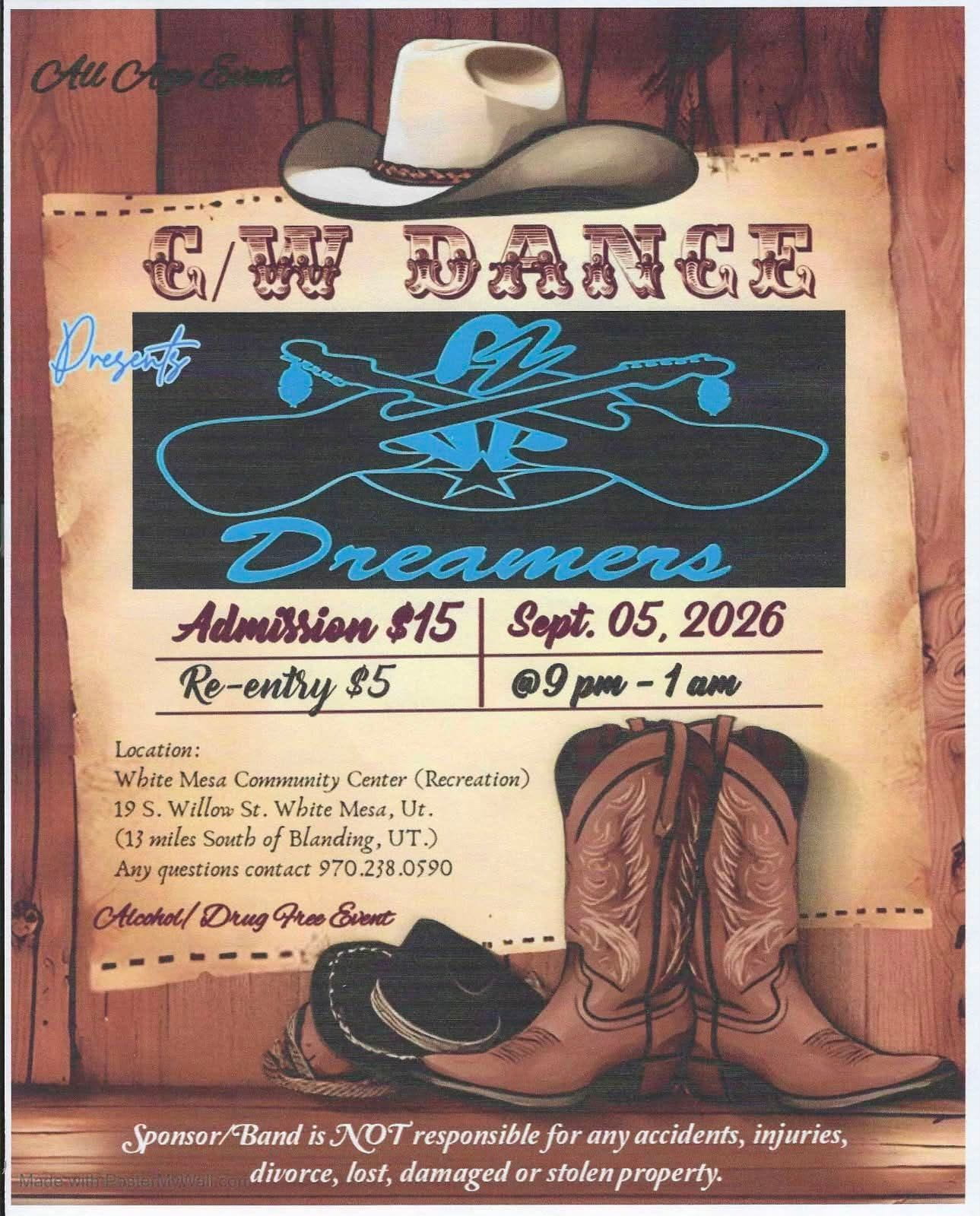 Presents Dreamers Country Western Dance