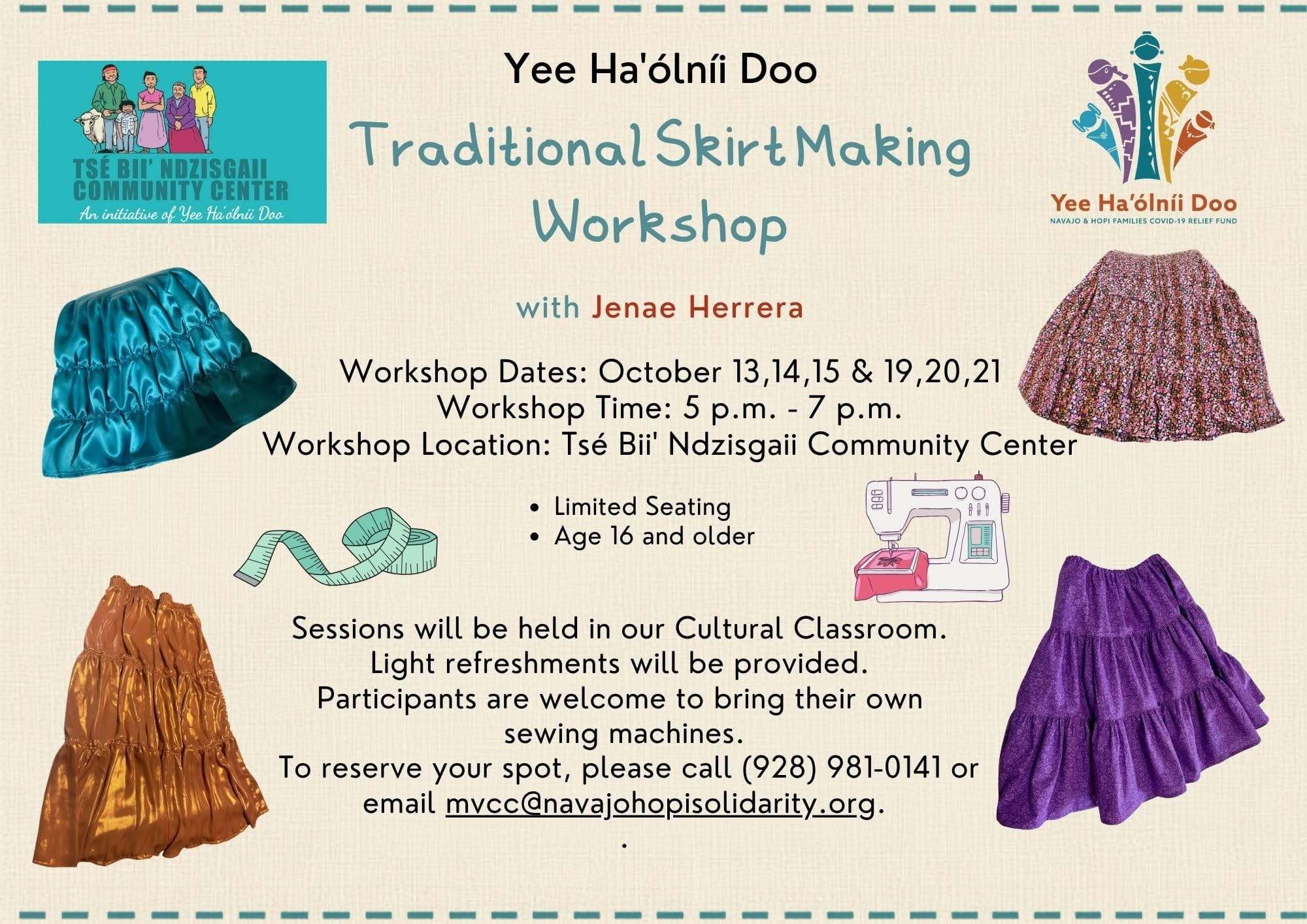 Traditional skirt making workshop