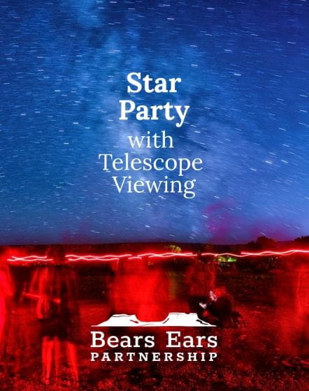 Telescope viewing star party