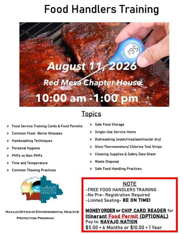 Food Handlers Training event