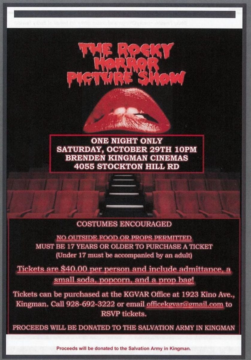 Rocky Horror Picture Show flier