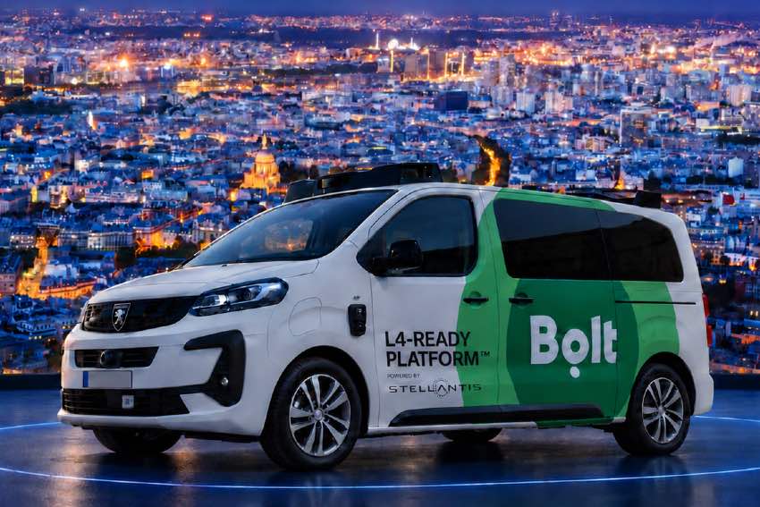 Bolt and Stellantis autonomous vehicle