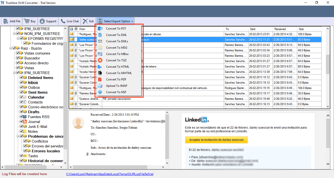 Switching Multiple OLM Files into PST