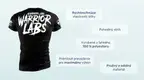 #1 - Infografika - Športové tričko Warrior Labs v čiernej farbe a výrazným nadpisom v bielej farbe