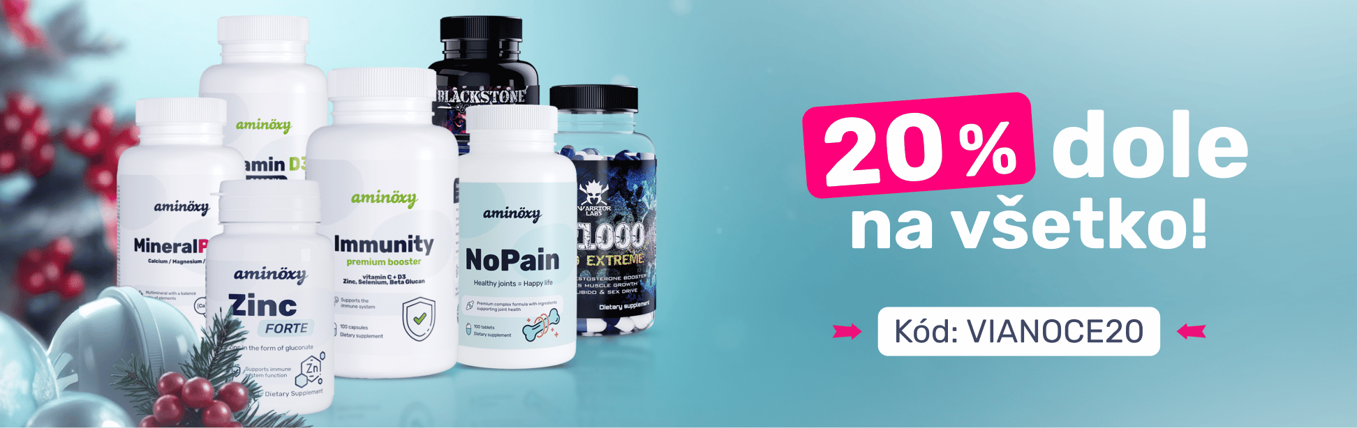 Homepage - Vianoce - 20 percent dole na svetko - SK - desktop