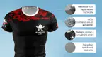 #5 Warrior Labs - Športové 100% polyesterové tričko z prednej strany s hlavými benefitmi