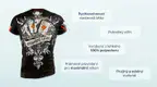 #1 - Infografika - Športové tričko Karty s motívom kariet a hazardu s logom Warrior Labs