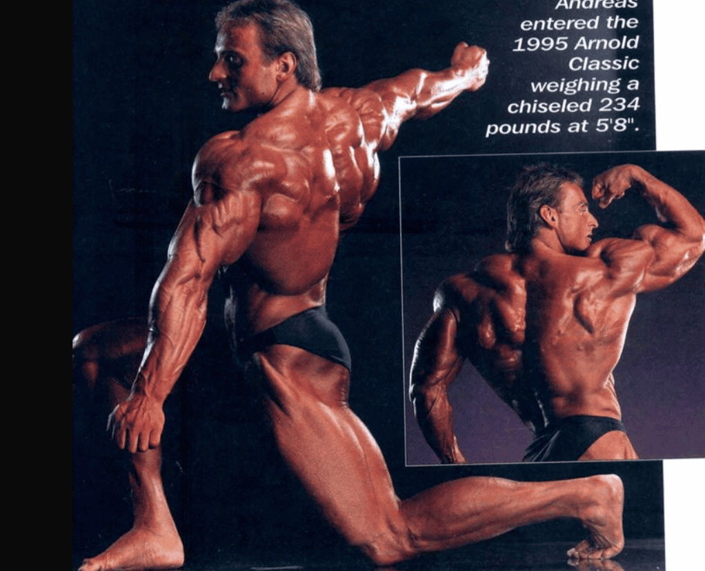 Bodybuilder Andreas Münzer vo svojej vrcholnej forme.
