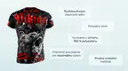 #1 - Infografika - Športové tričko Viking s motívom medveďa v škandinávskom lese a výrazným červeným nápisom