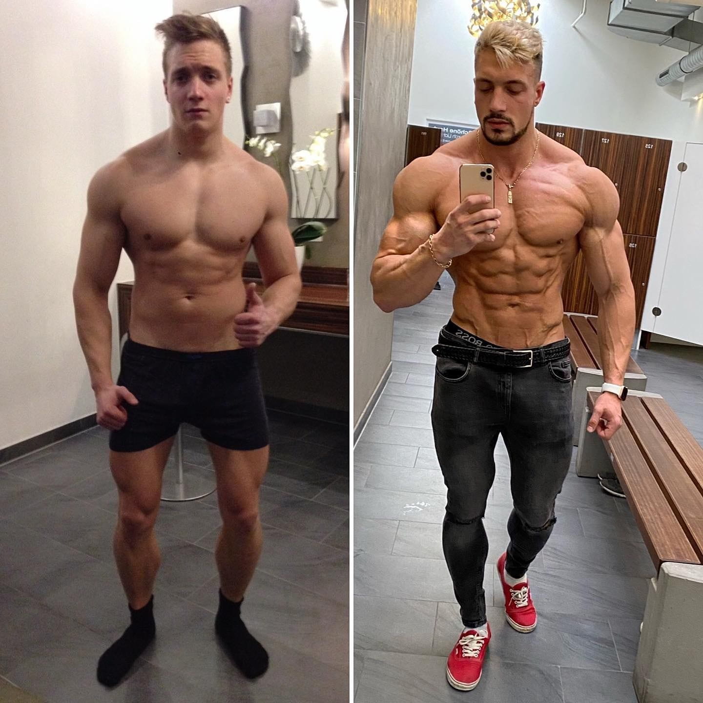 Jo Linder krátko pred smrťou (vpravo) a 10 rokov predtým