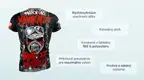#1 - Infografika - Športové tričko Kamikadze s hlavnými benefitmi v infografike