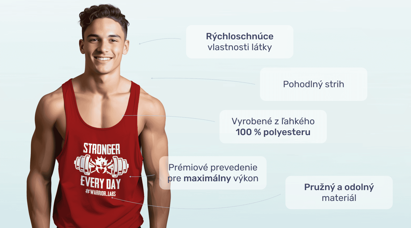 #1 - Infografika - Y-tielko Red Gym