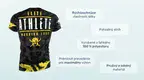 #1 - Infografika - Športové tričko Elite Athlete s maskáčovým motívom a veľkým nápisom a logom