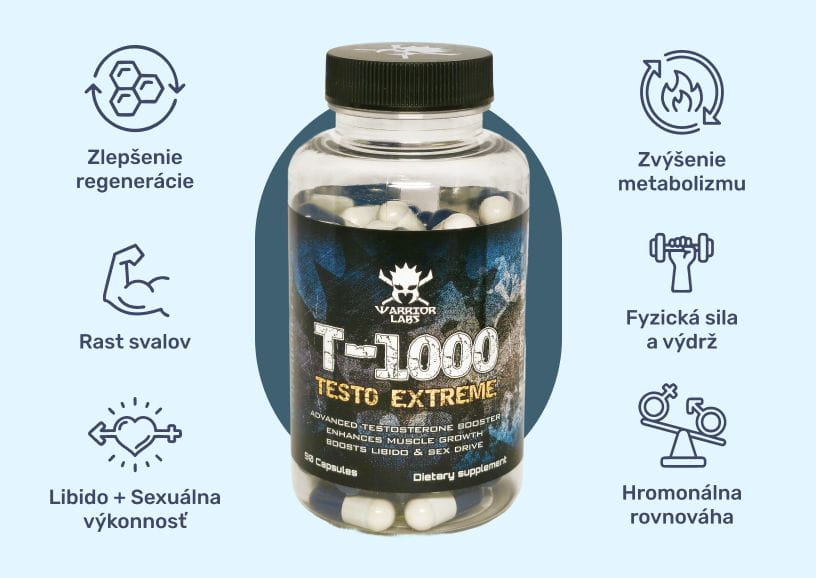 #3 - Infografika - T-1000 - Hlavne ucinky produktu na muzske telo