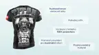 #1 - Infografika - Športové tričko Titan s motívom sillného antického muža s dokonalými kockami na bruchu a veľkými svalnatými rukami