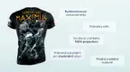 #1 - Infografika - Športové tričko Maximus s motívom gladiátora súťažiaci v koloseu počas antických hier