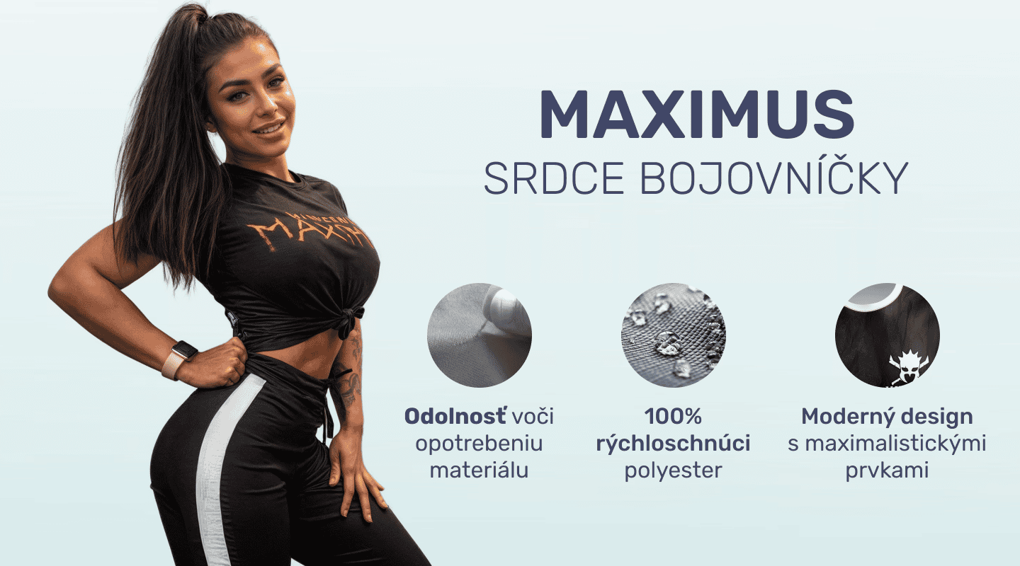 #5 Warrior Labs - Tricko - Maximus - Mladá žena sa fotí vo fitku v športovom tričku sk
