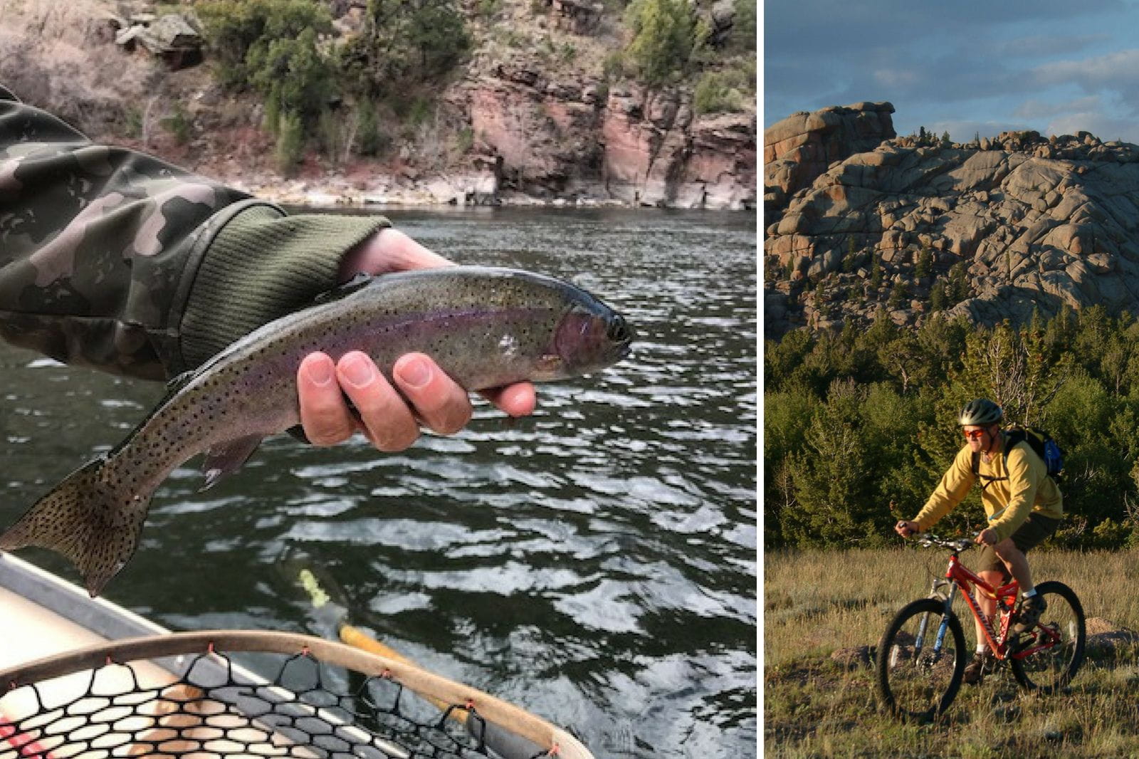 fishing on utah's green river, flaming gorge mountain biking