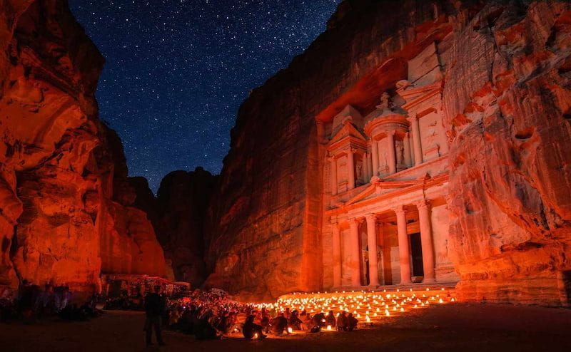 Petra at Night and Little Petra, Jordan