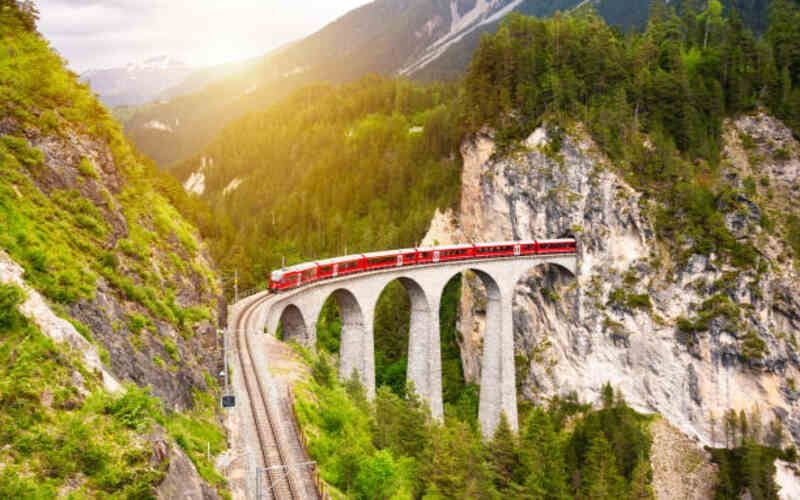 train journeys in Switzerland