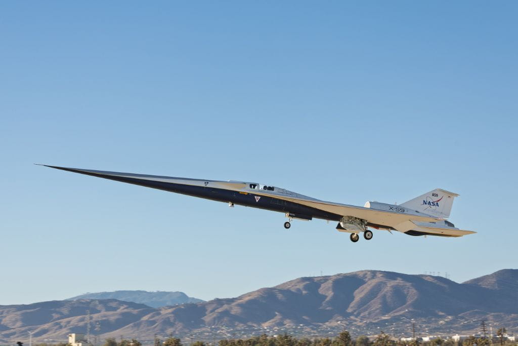 X-59 quiet supersonic jet makes successful maiden flight