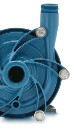 Close-up of a blue plastic fan Description automatically generated