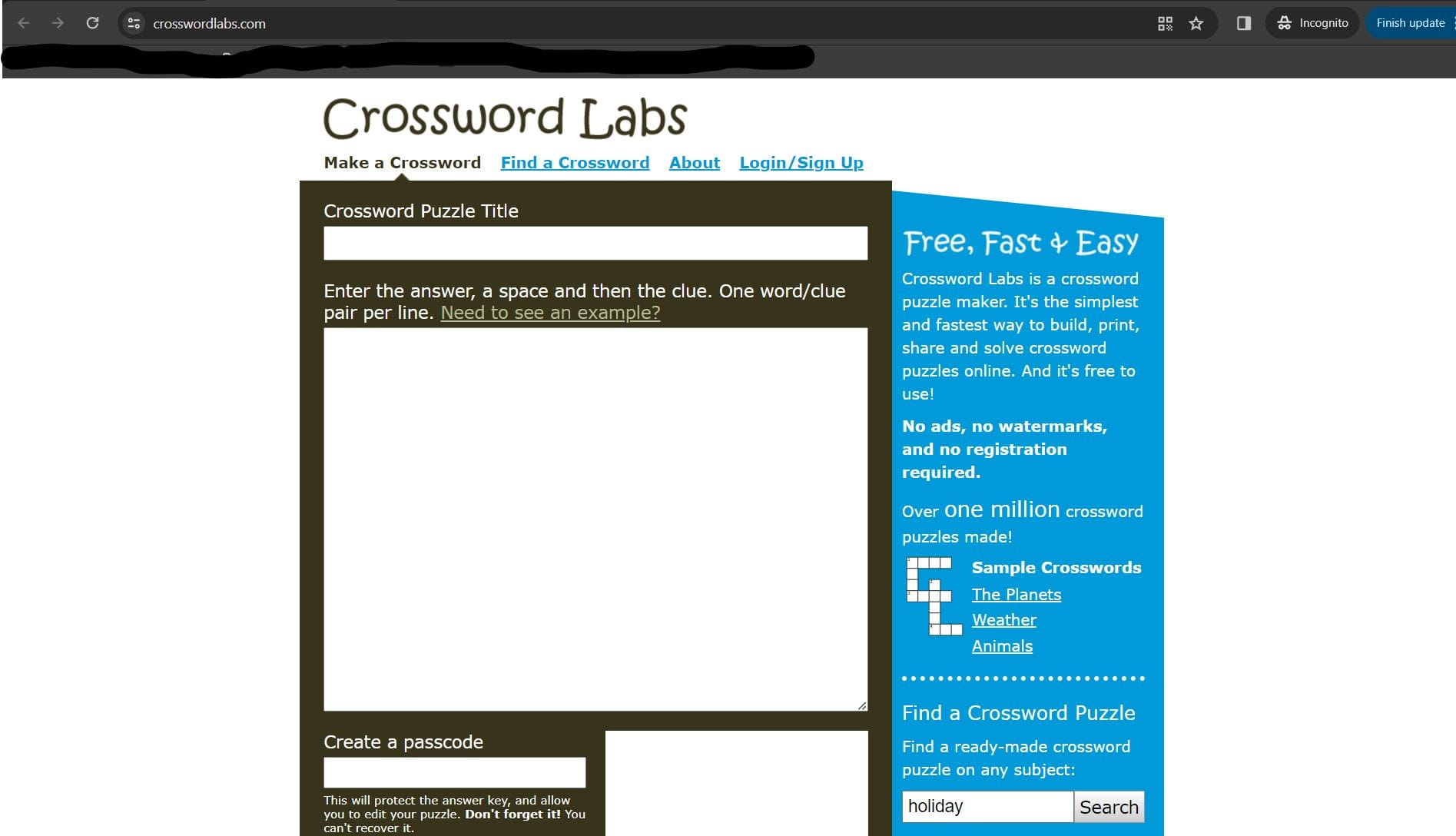 Membuat Teka-Teki Silang Anti-Ribet dengan Crossword Lab