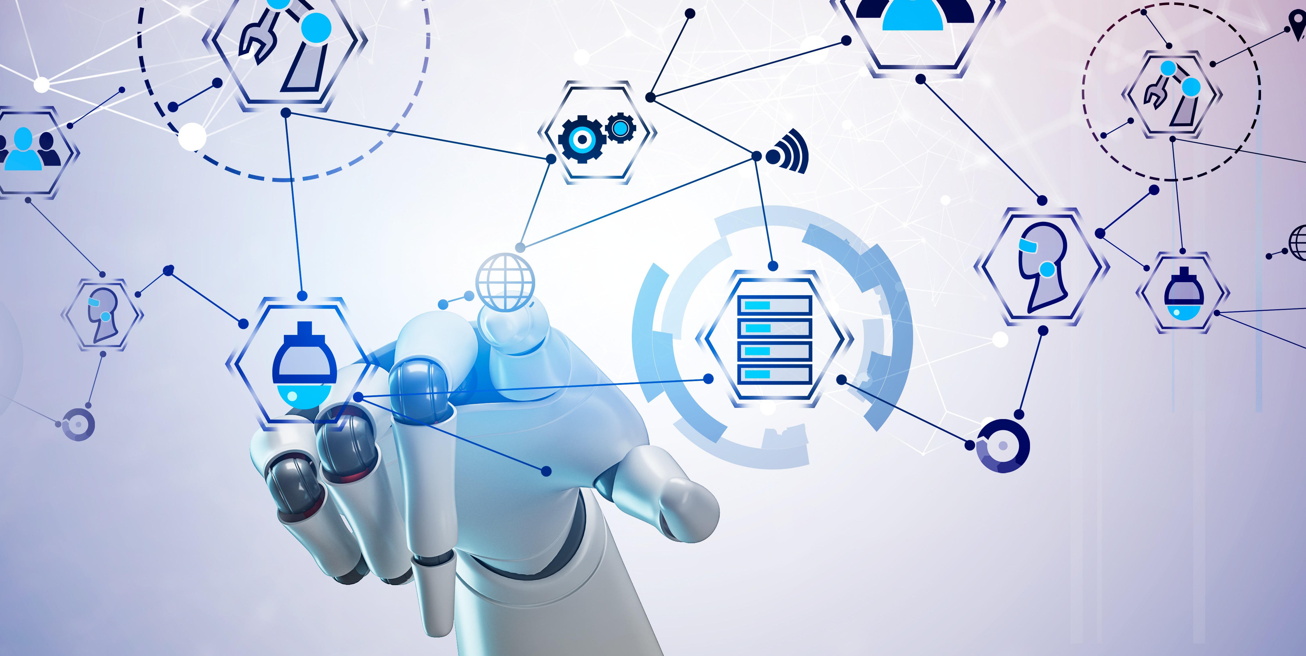 Robot hand using virtual digital interface
