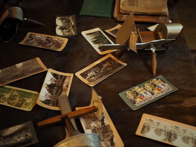 Hands on items at the North Park Pioneer Museum such as stereograph cards and viewers give you and hands on experience.