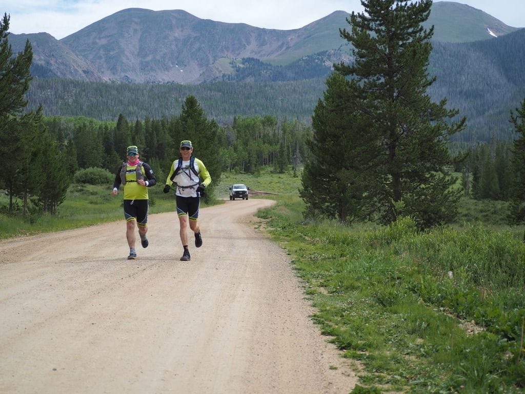 Runners near Bockman Campground, State Forest State Park