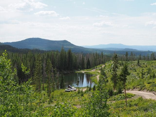 Just one of the majestic mountain lakes in North Park waiting for intrepid anglers