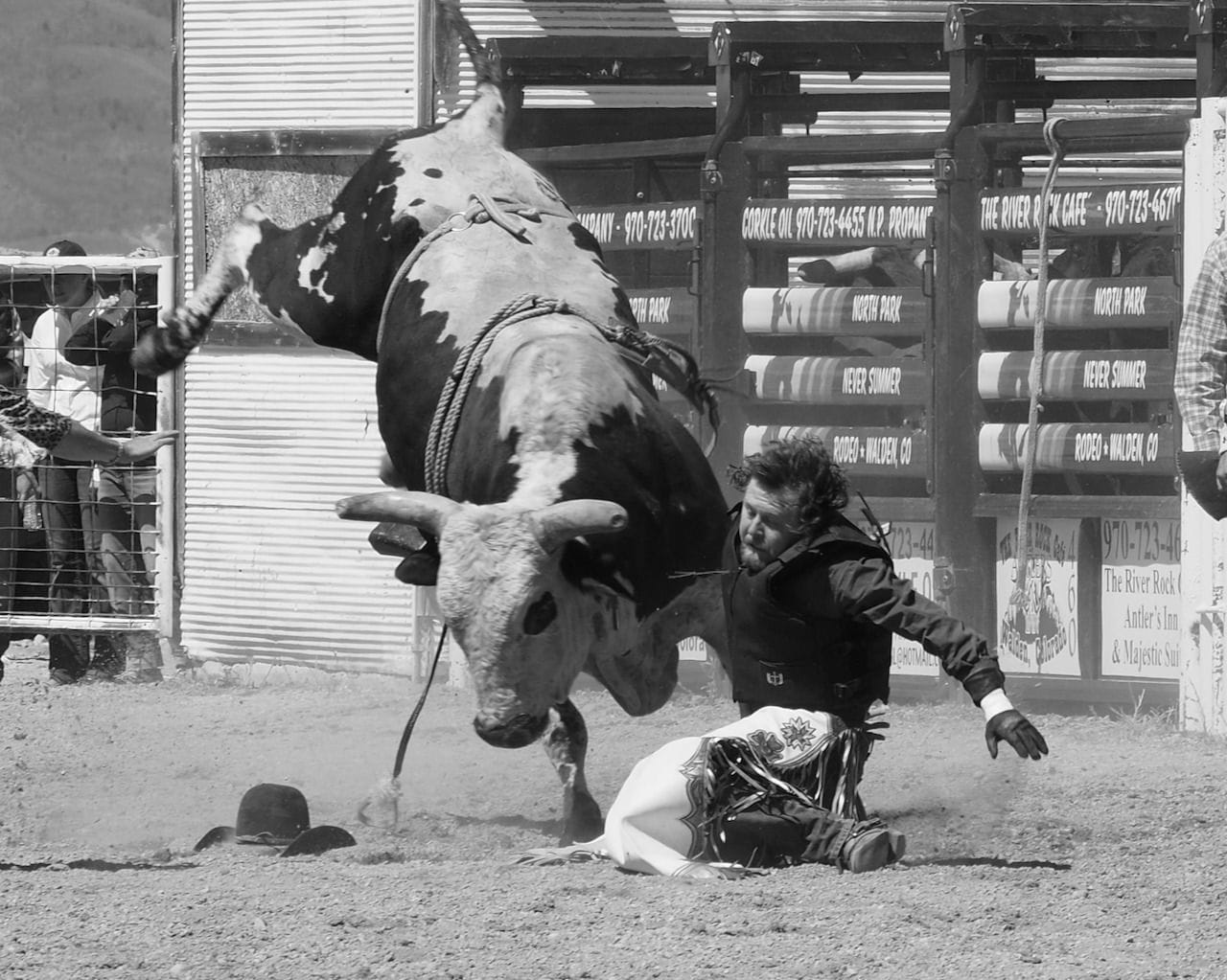 Bullriding at Never Summer Rodeo