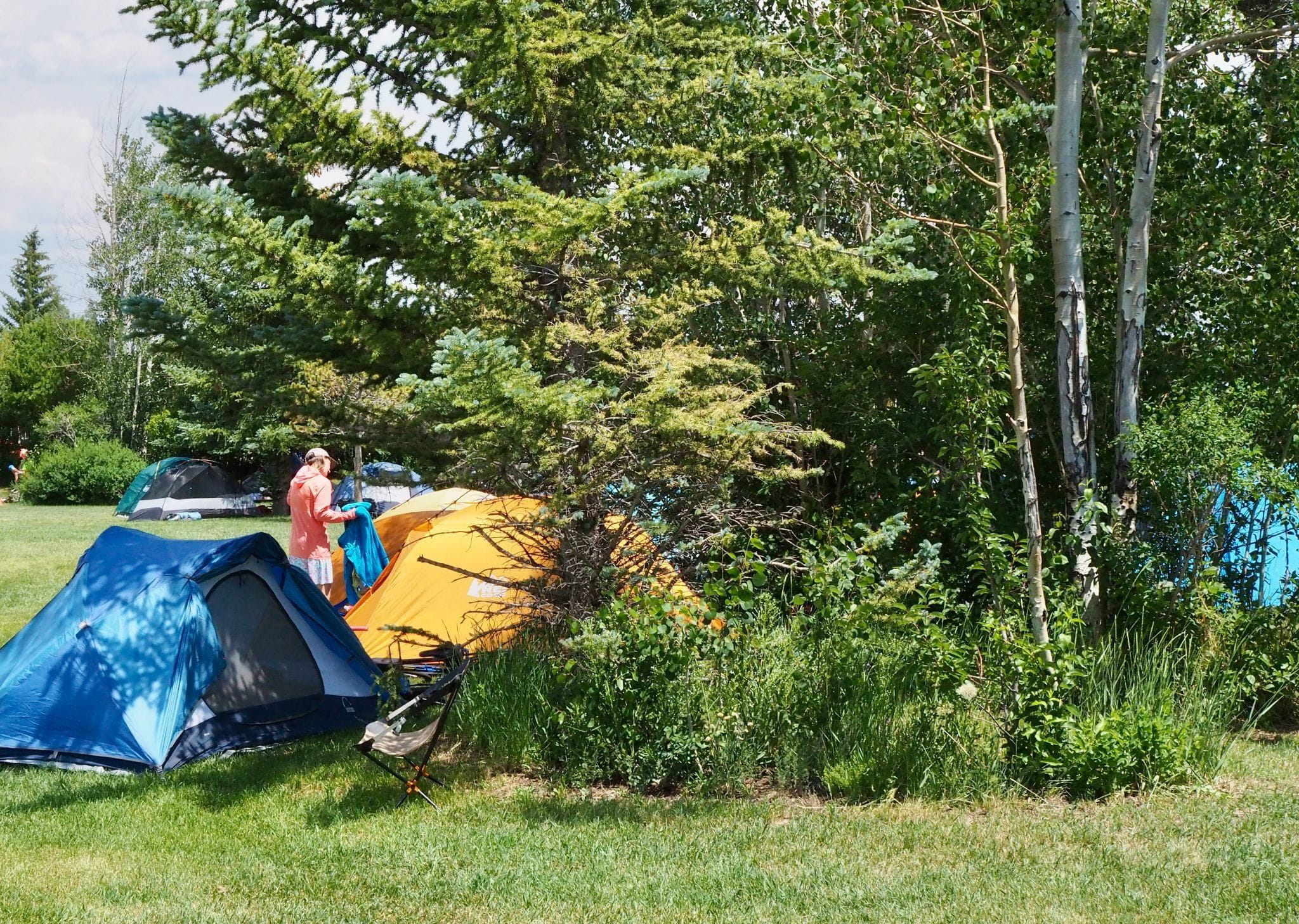 Bike packing campsite in Hanson Park, Walden, CO. Just one of many ways to enjoy public spaces.