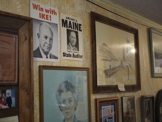 Artifacts of local history and memorabilia on display 
