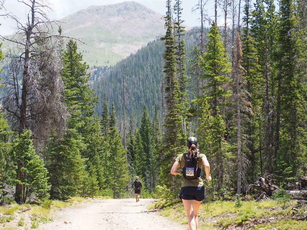 Mountain scenery that keeps those legs moving.