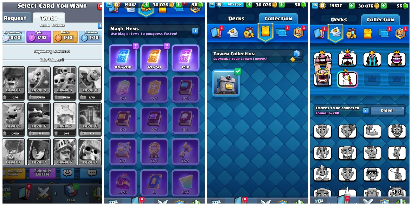 S2296| KT lvl 8 (18) | 63 Thẻ | 30K Vàng | 56 KIM CƯƠNG | 6 Huyền thoại | Có thể thay đổi tên