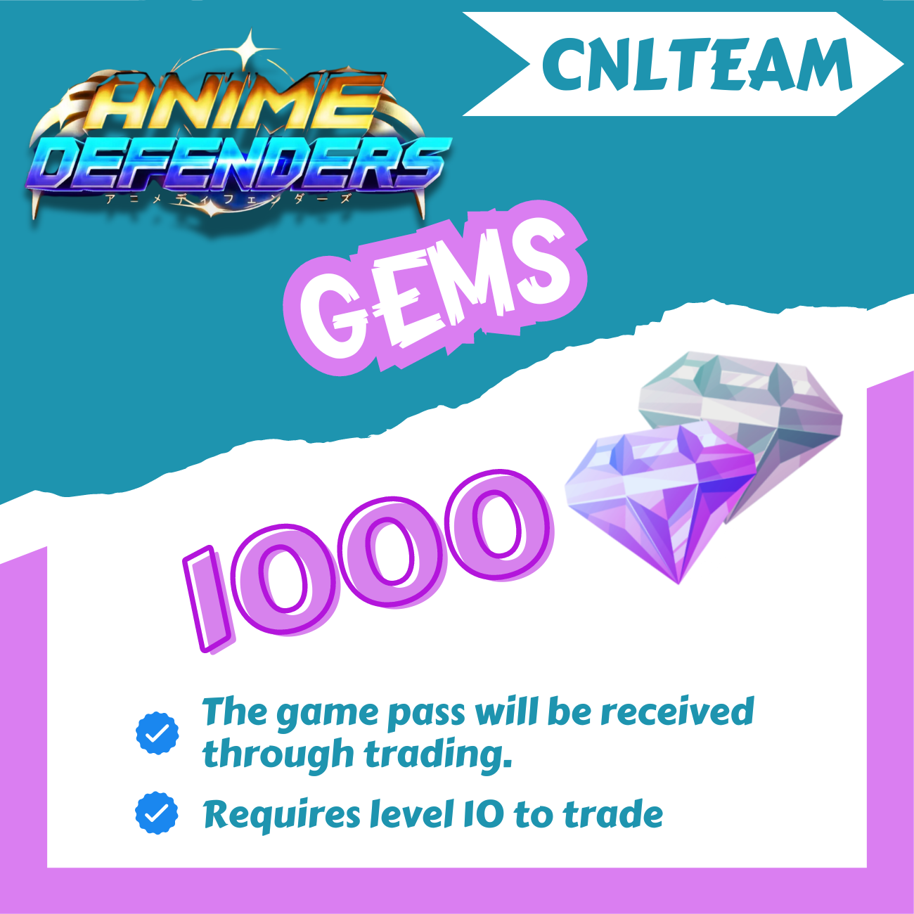 1000 - Gems