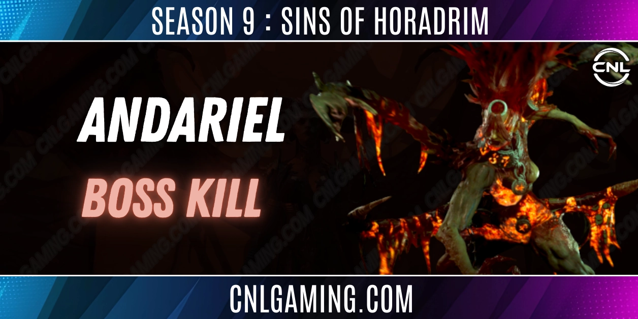 Hardcore Season 9 | 10x Andariel Boss  | Torment 4 | Mat Provided