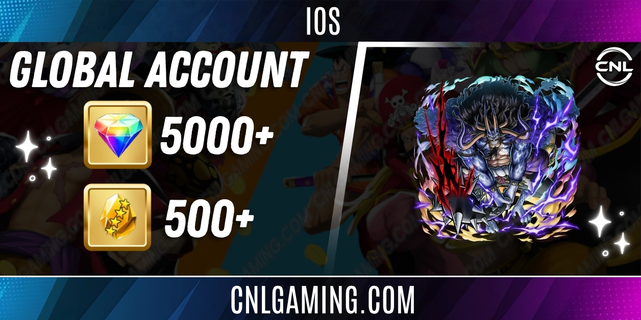 IOS [Global] 5000+ Diamonds | Kaido [V3] Onigashima | 500+ 4-Star Fragments | 10+ Random 4-Star Heroes