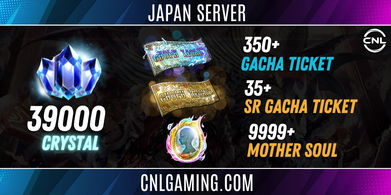 [Japan Sever] [ANDROID/IOS] 420000+ Crystals | 350+ Gacha Ticket | 35+ SR Gacha Ticket | 9999+ Mother Soul