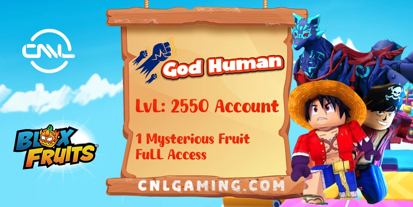 Blox Fruits | Level 2550 Account | Soul Guitar + 1 Mysterious Fruit | Full access